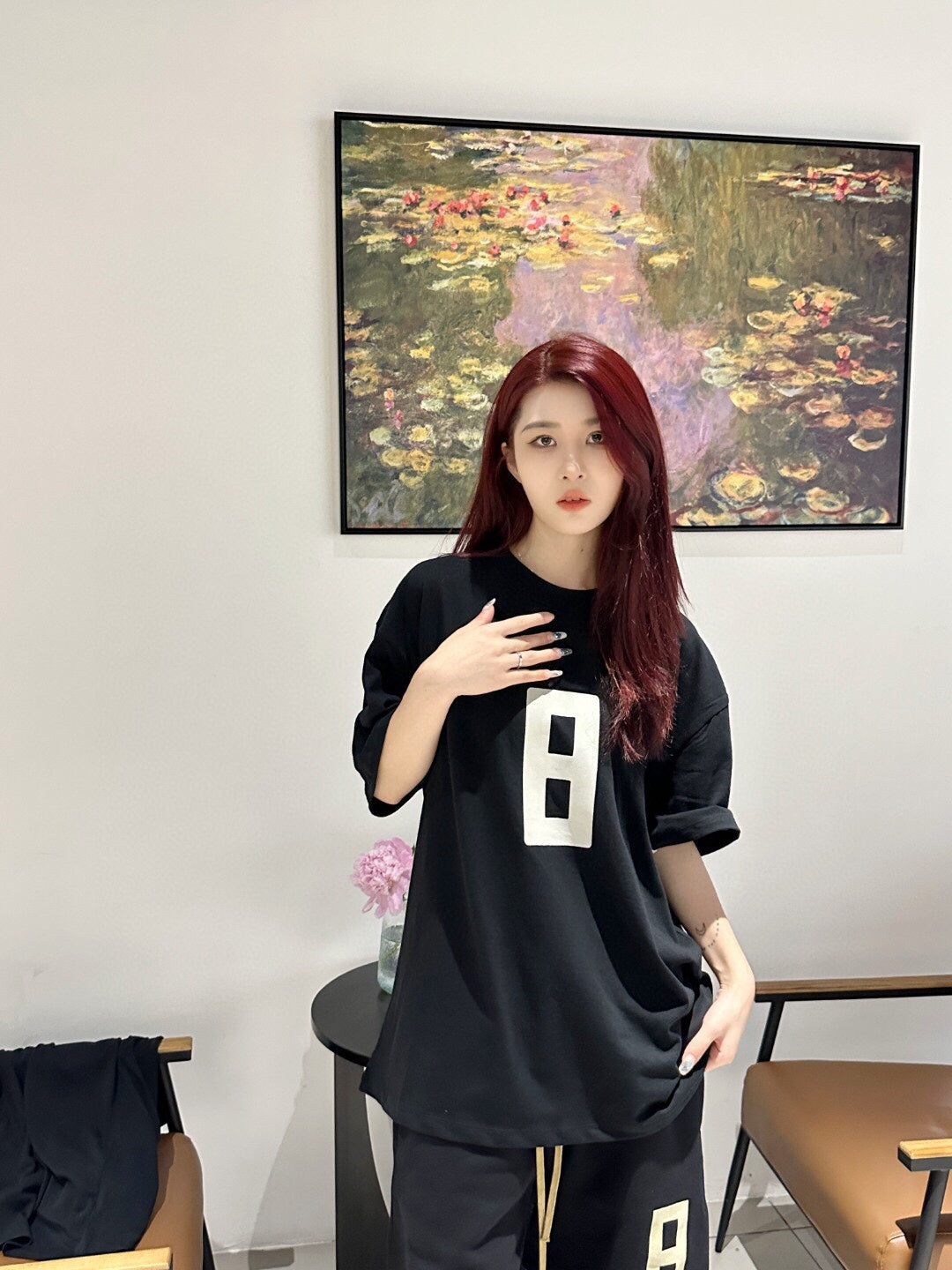 T-shirt Fear of God numéro 8 (noir)