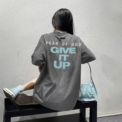 T-shirt Fear of God avec le texte « Give It Up »