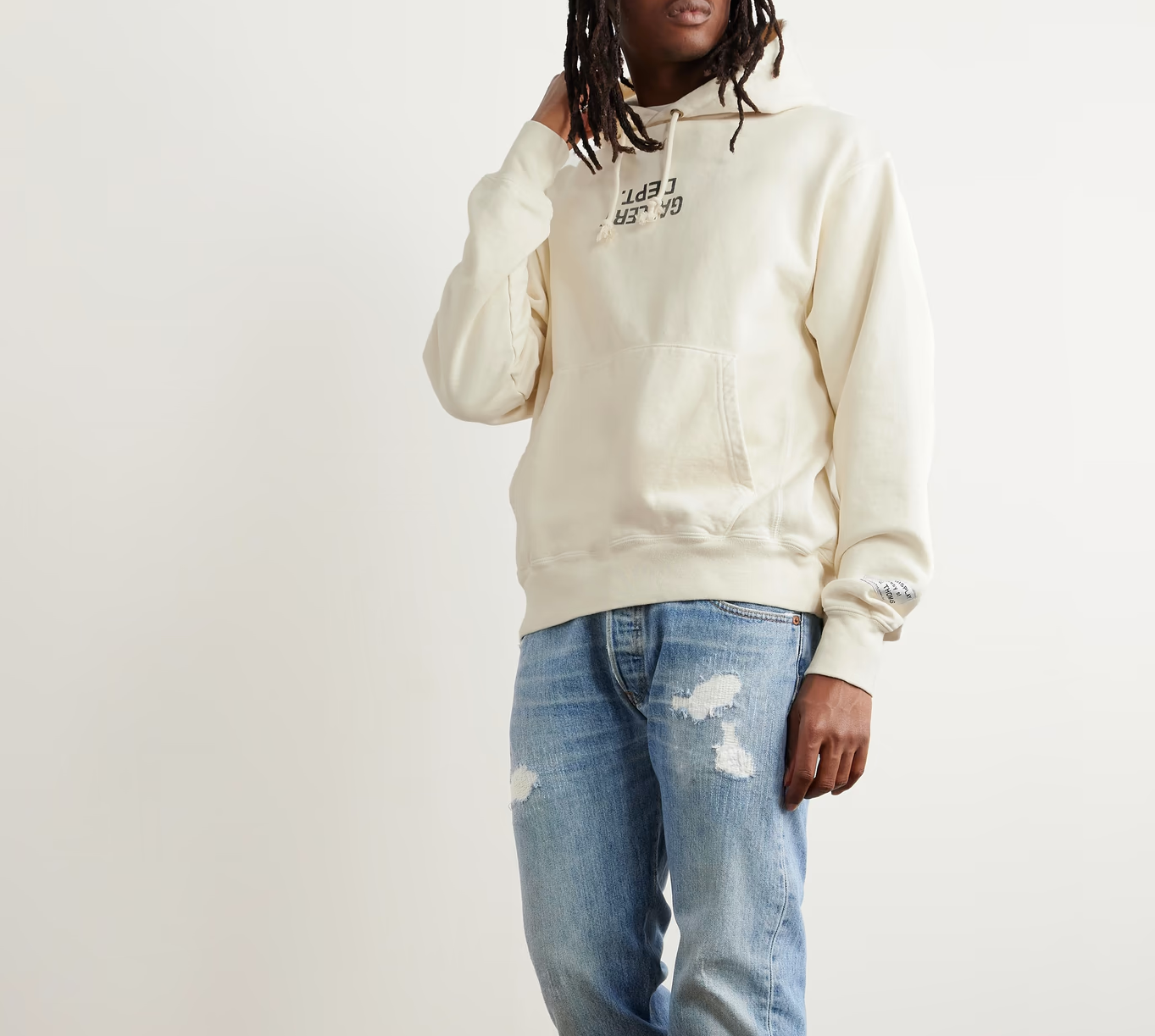 SWEAT À CAPUCHE AVEC LOGO DÉBORDANT, DÉPARTEMENT GALERIE