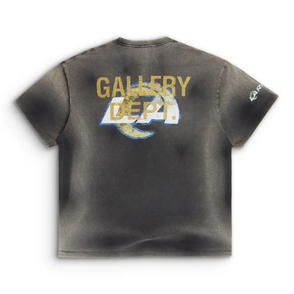 Gallery Dept. x T-shirt noir délavé au soleil des LA Rams