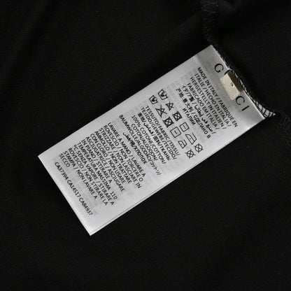 T-shirt noir Gucci avec dessin de dragon