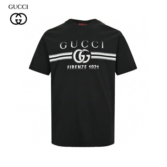 T-shirt noir Gucci avec logo Firenze 1921