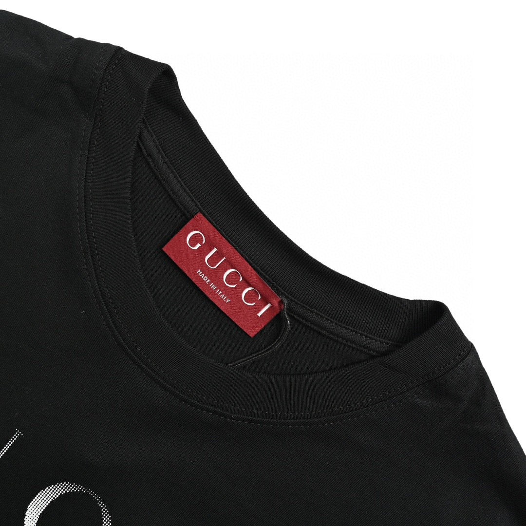T-shirt noir Gucci avec logo Firenze 1921