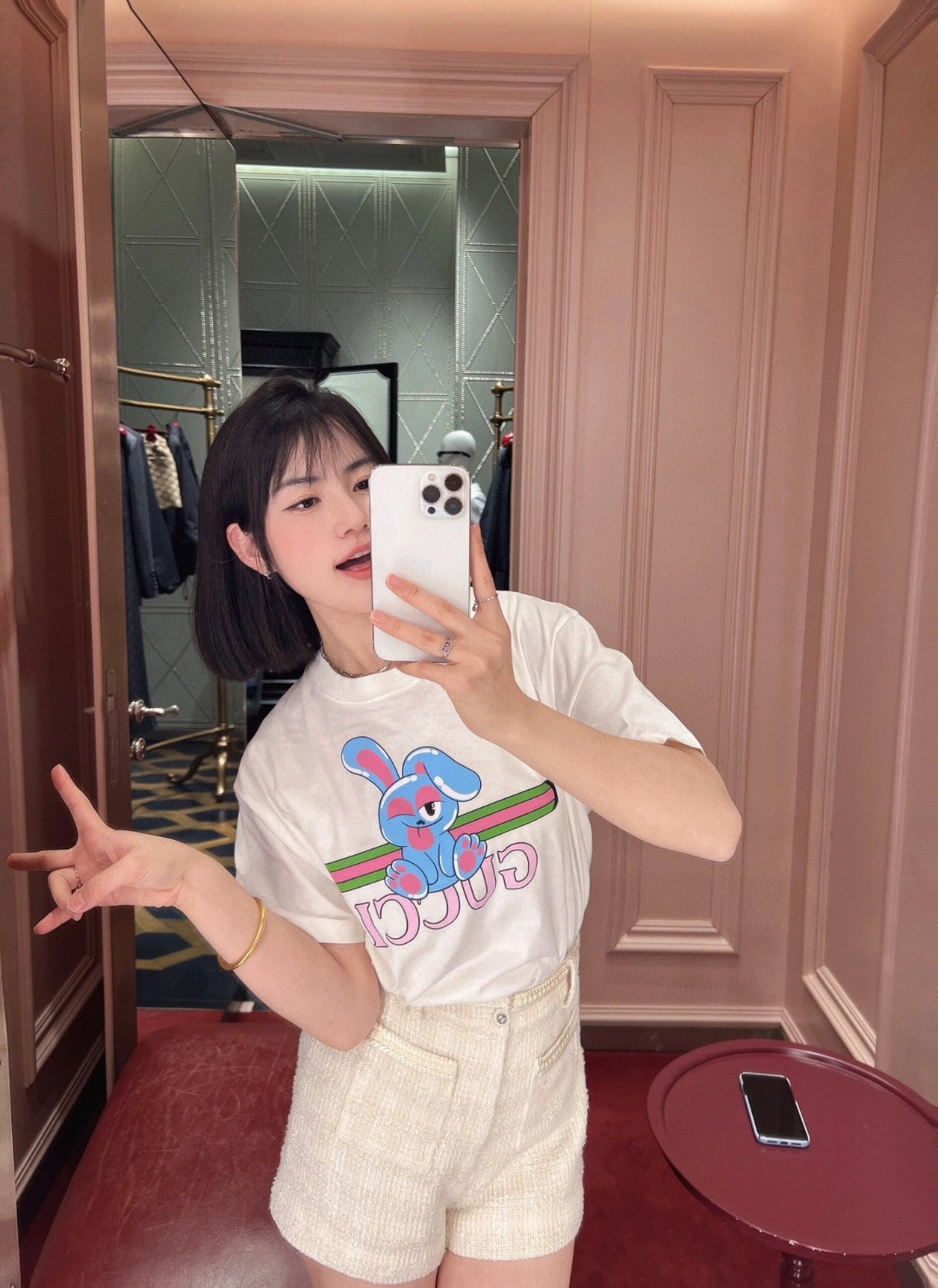 T-shirt graphique Gucci Bunny