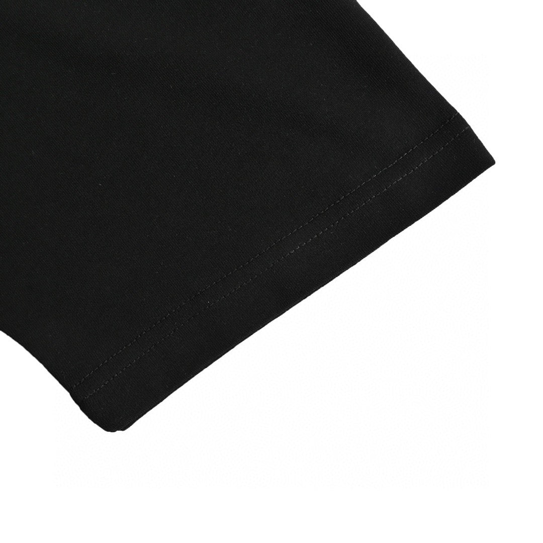 T-shirt Gucci avec logo vache de dessin animé (noir)