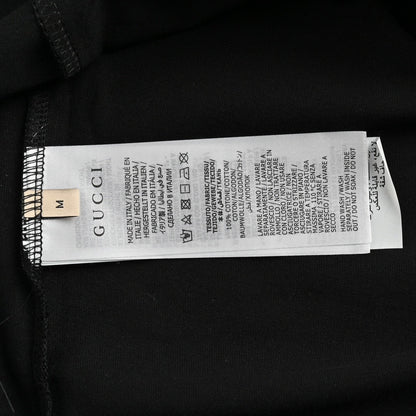 T-shirt Gucci avec logo vache de dessin animé (noir)