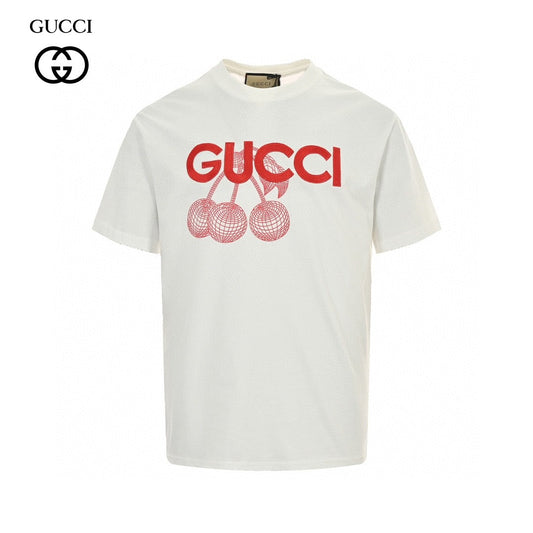 T-shirt Gucci Cherries (blanc)