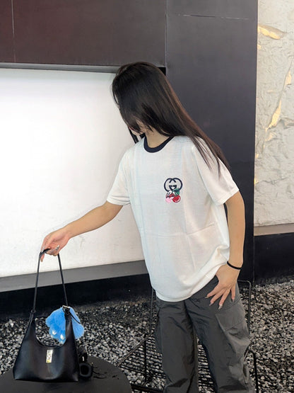 T-shirt Gucci brodé de cerises