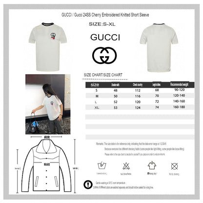 T-shirt Gucci brodé de cerises