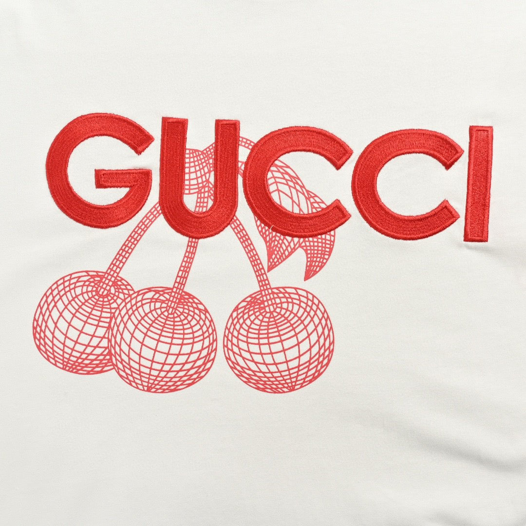 T-shirt graphique Gucci Cherry (blanc)