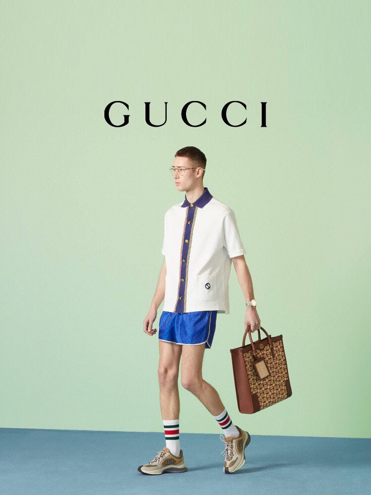 Chemise Gucci à col contrasté