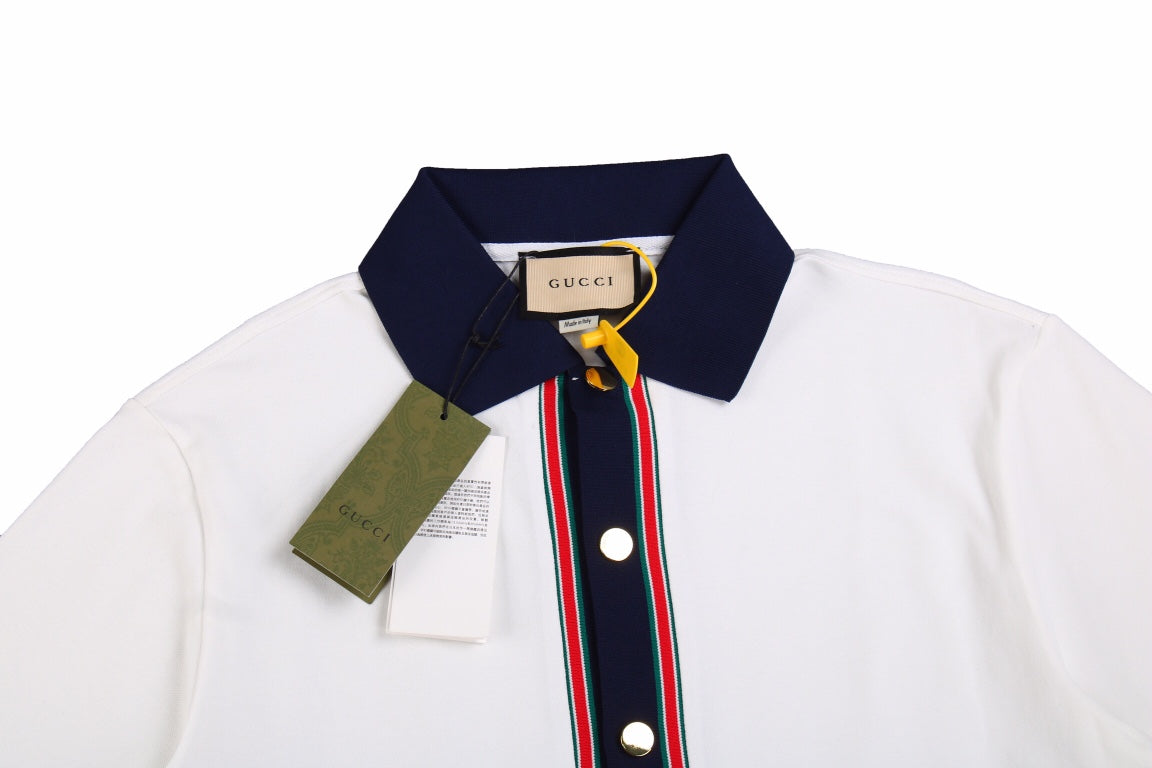 Chemise Gucci à col contrasté