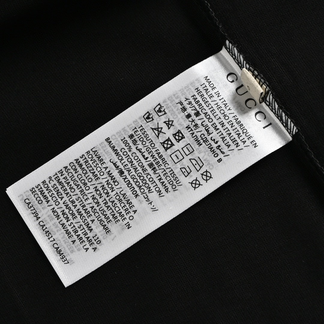 T-shirt noir Gucci à motif dragon