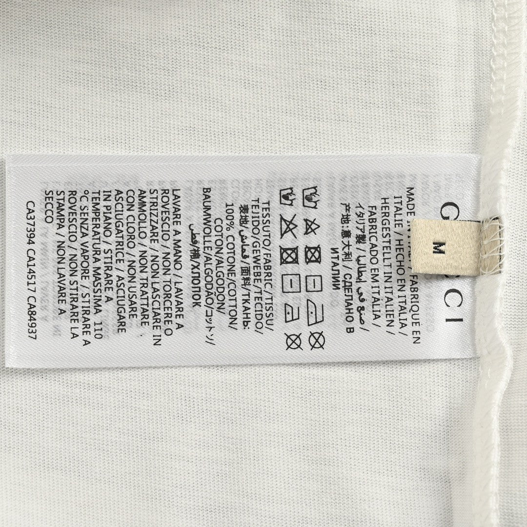 T-shirt blanc orné Gucci