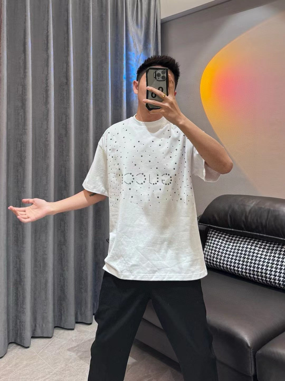 T-shirt blanc orné Gucci