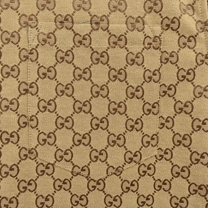 Chemise Gucci GG Monogram Beige à manches courtes