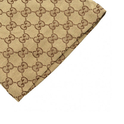 Chemise Gucci GG Monogram Beige à manches courtes