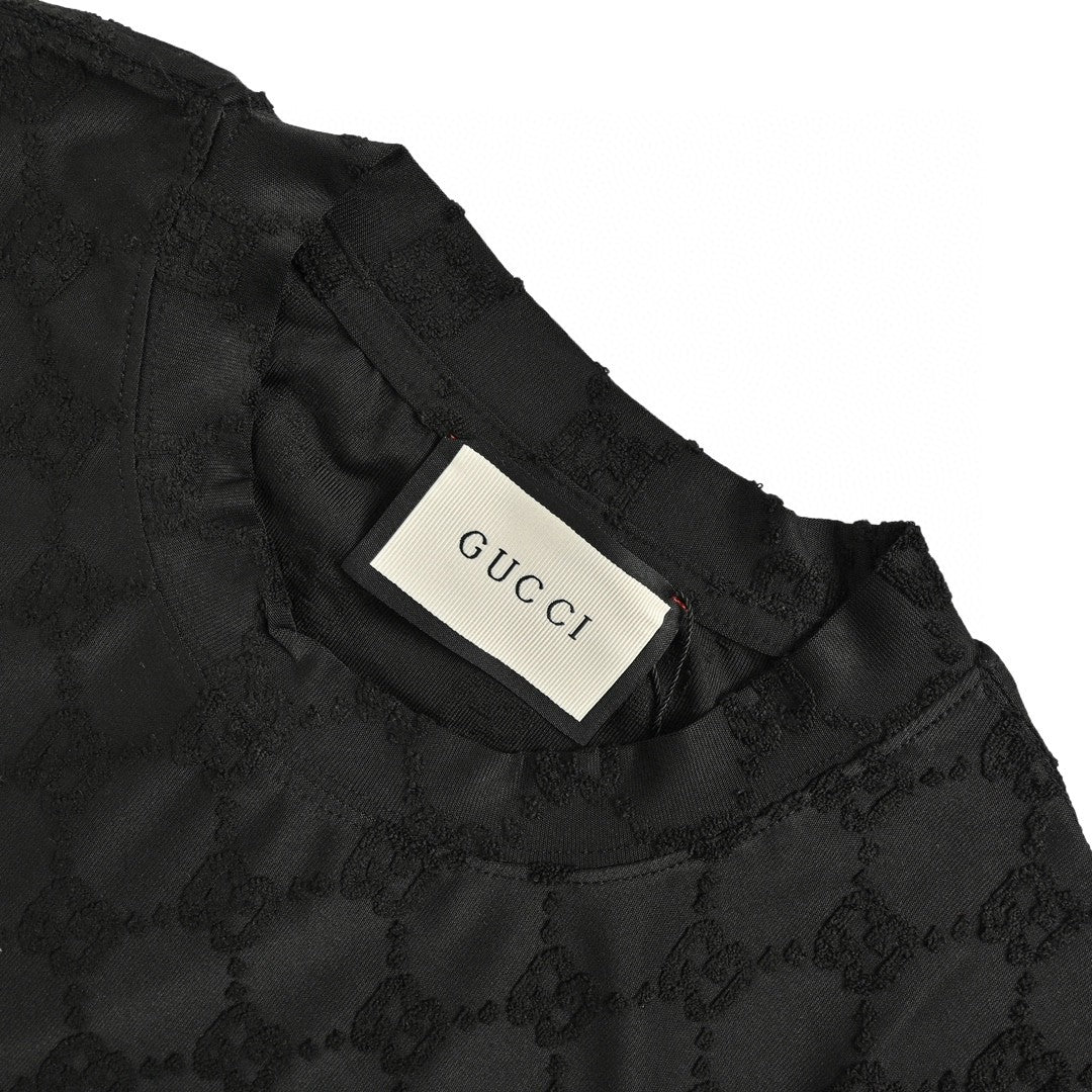 T-shirt Gucci à motif GG (noir)