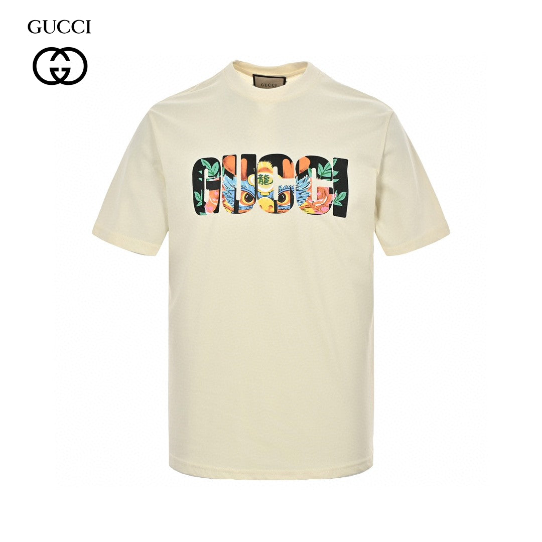 T-shirt graphique Gucci (crème)