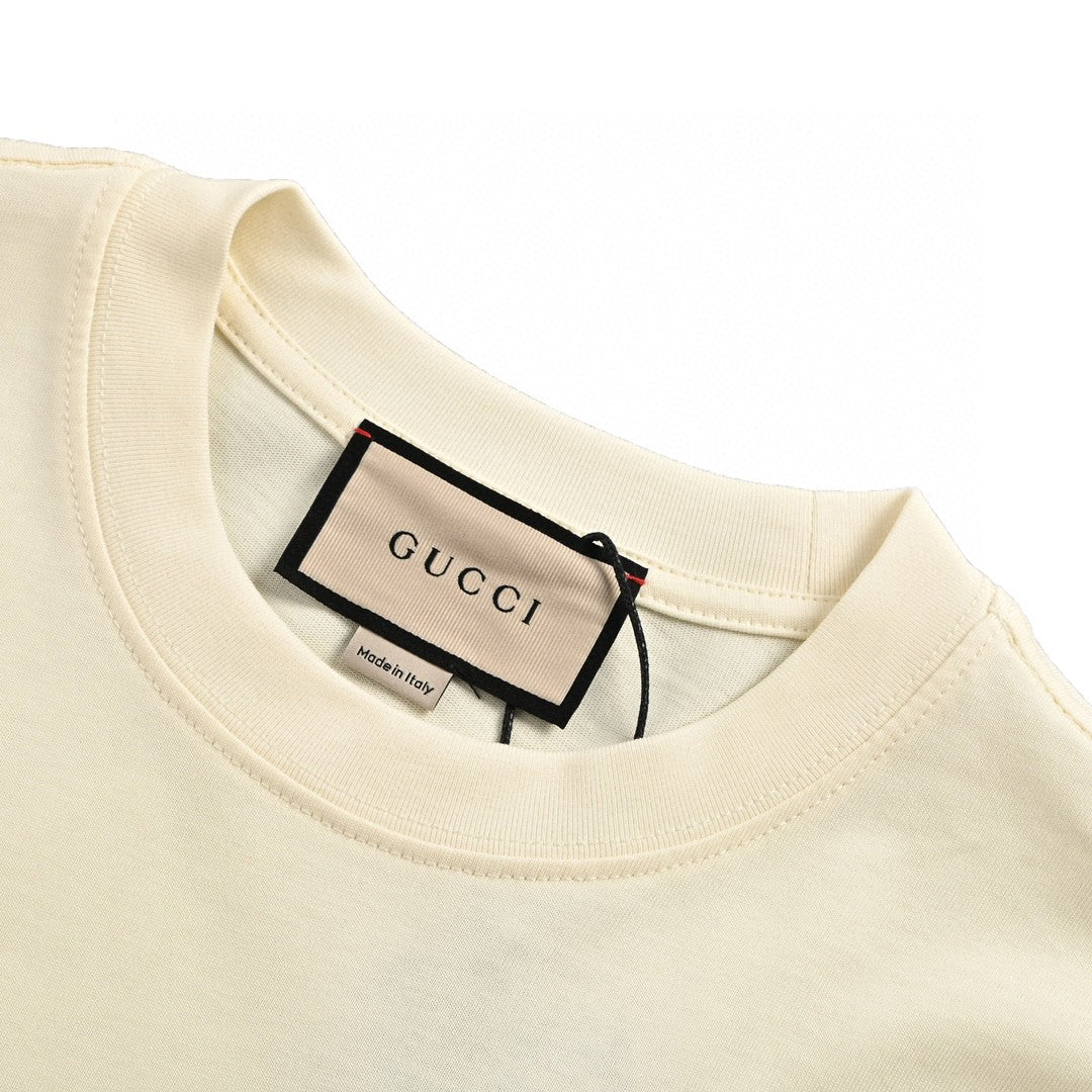 T-shirt graphique Gucci (crème)