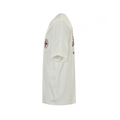 T-shirt blanc Gucci à poche et motif floral en forme de cœur