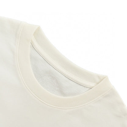 T-shirt blanc Gucci à poche et motif floral en forme de cœur