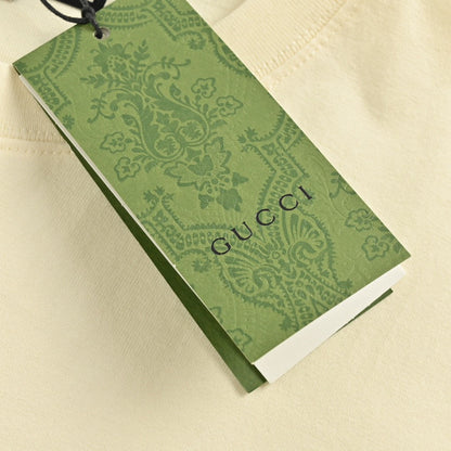 T-shirt crème Gucci à motif GG entrelacé