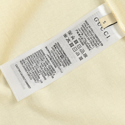 T-shirt crème Gucci à motif GG entrelacé