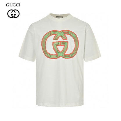 T-shirt Gucci multicolore à logo G entrelacé
