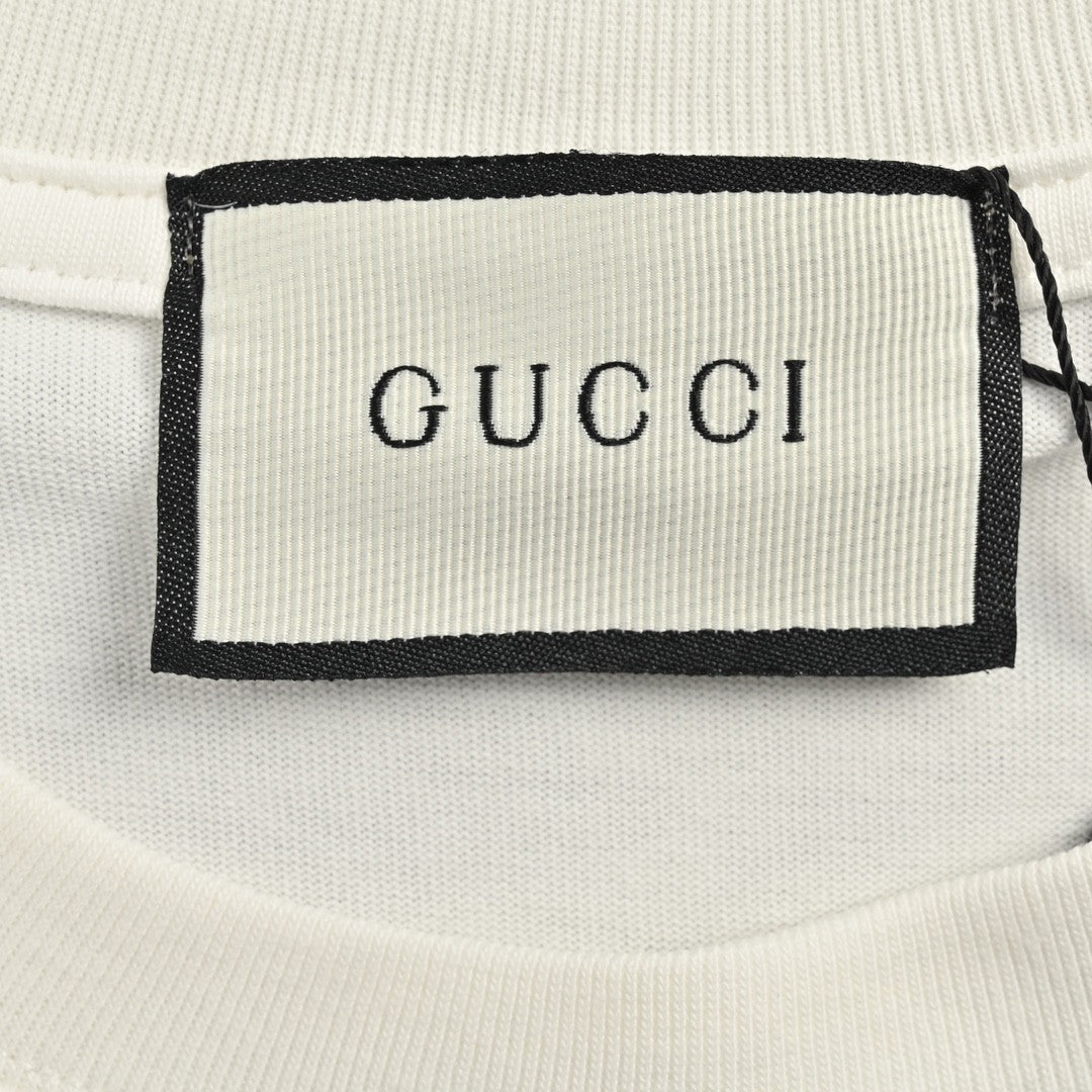 T-shirt Gucci multicolore à logo G entrelacé