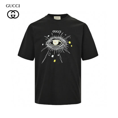 T-shirt noir Gucci à motif œil mystique