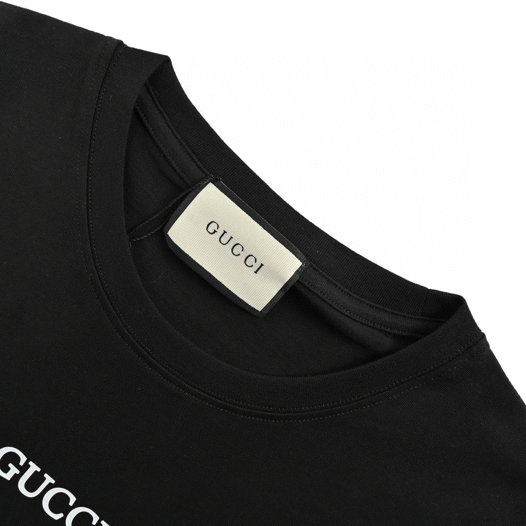 T-shirt noir Gucci à motif œil mystique