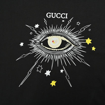 T-shirt noir Gucci à motif œil mystique