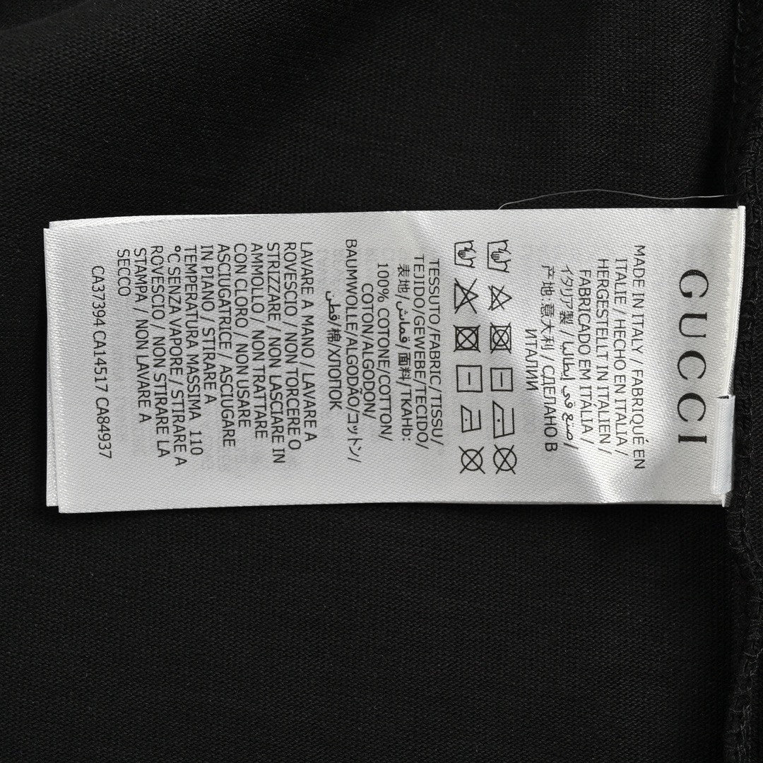 T-shirt noir Gucci à motif œil mystique