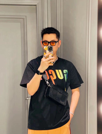 T-shirt Gucci Rainbow Lightning (noir)