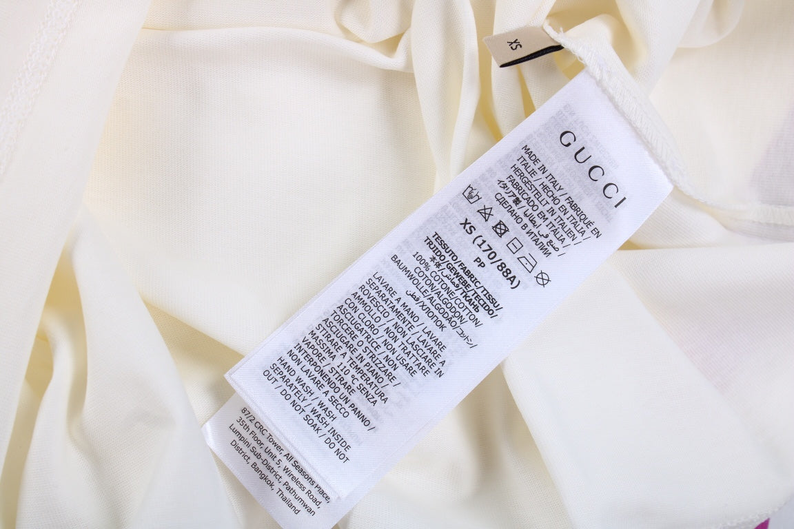 T-shirt Gucci Rainbow Lightning (blanc)