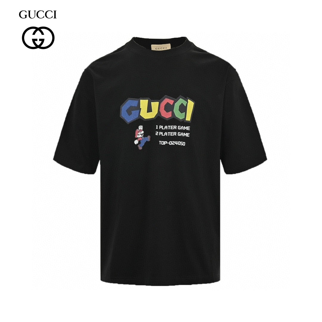 T-shirt Gucci Retro Game (Noir)