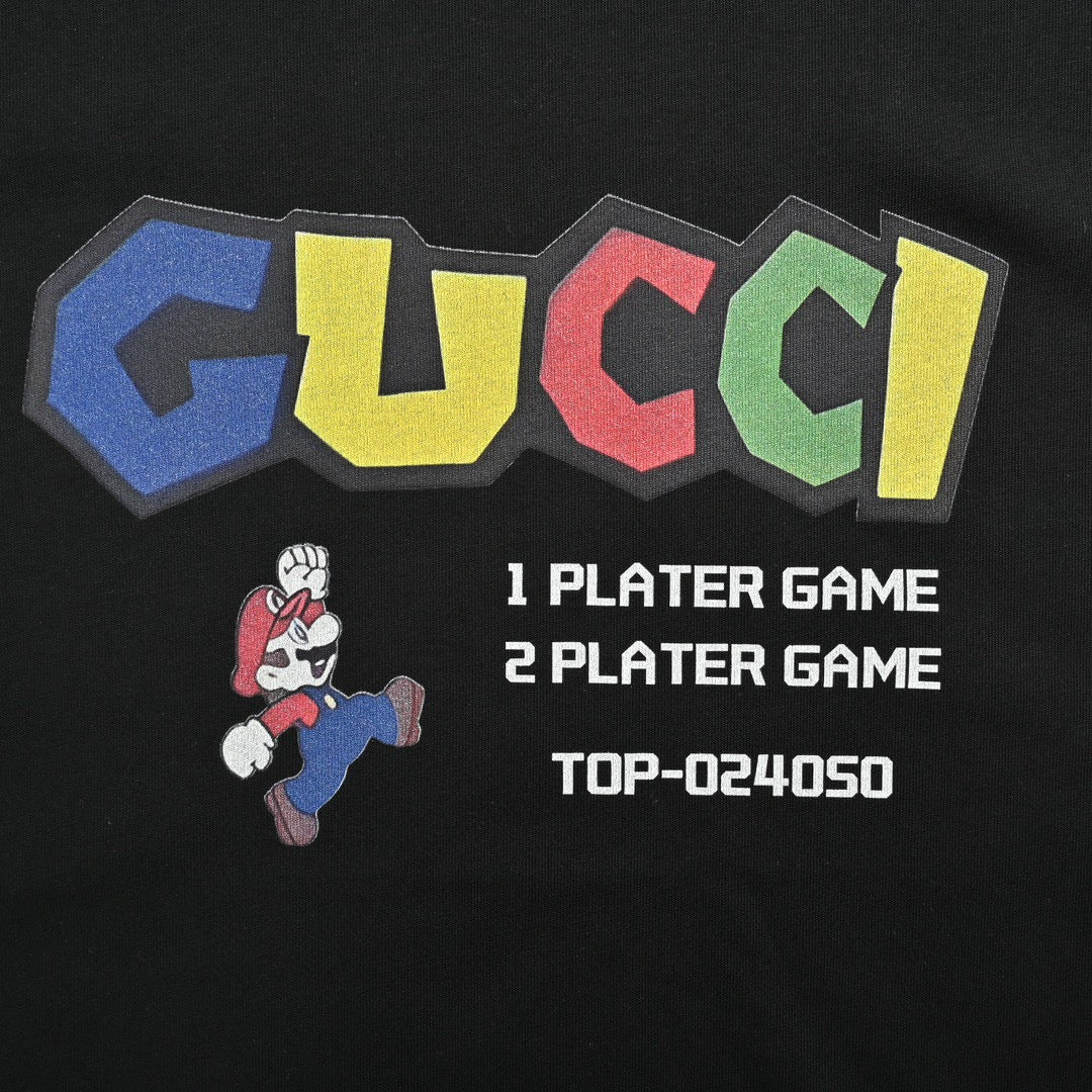 T-shirt Gucci Retro Game (Noir)