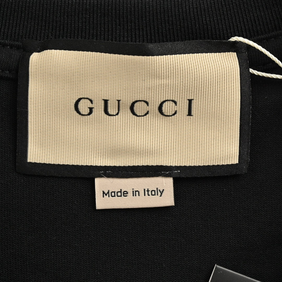 T-shirt Gucci à logo fraise (noir)