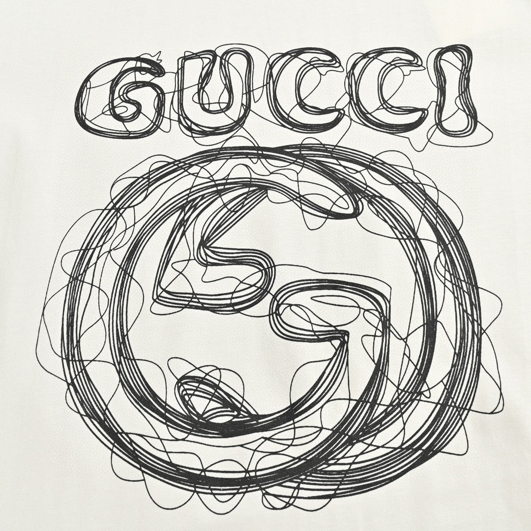 T-shirt Gucci - Logo griffonné