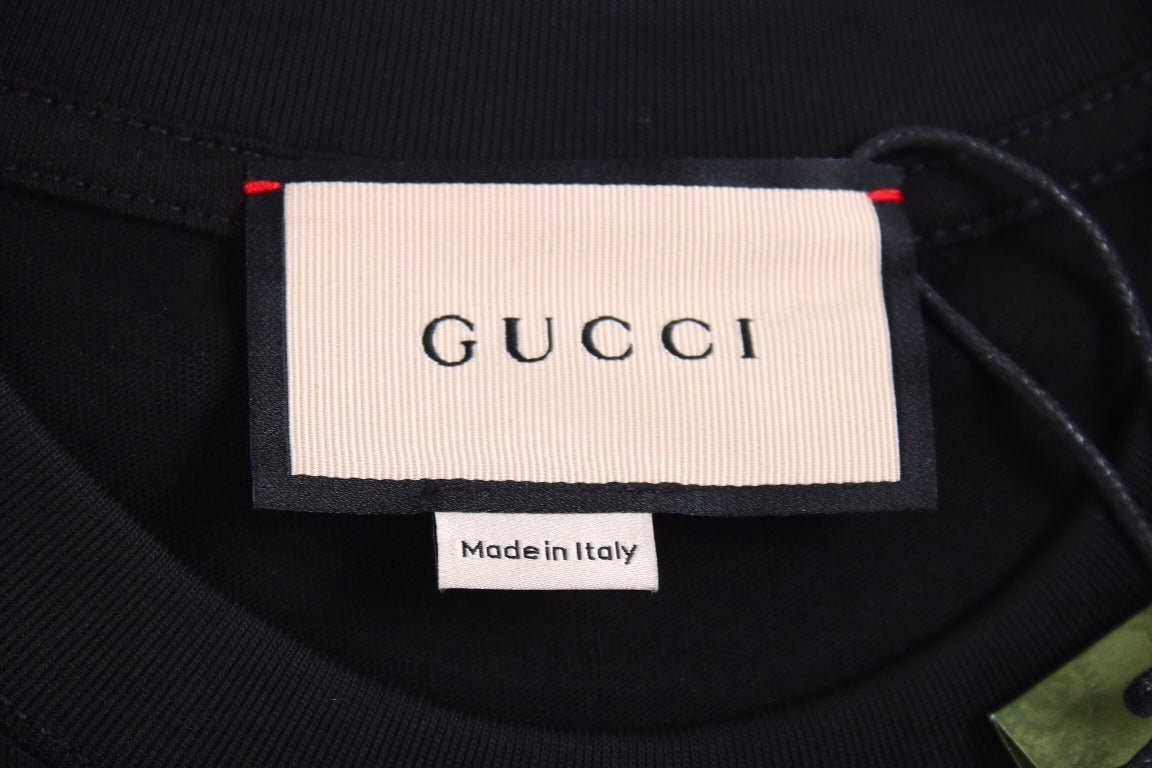 T-shirt Gucci imprimé ours en peluche - Noir