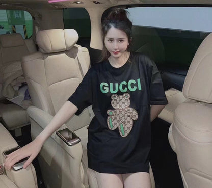 T-shirt Gucci imprimé ours en peluche - Noir