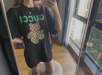 T-shirt Gucci imprimé ours en peluche - Crème