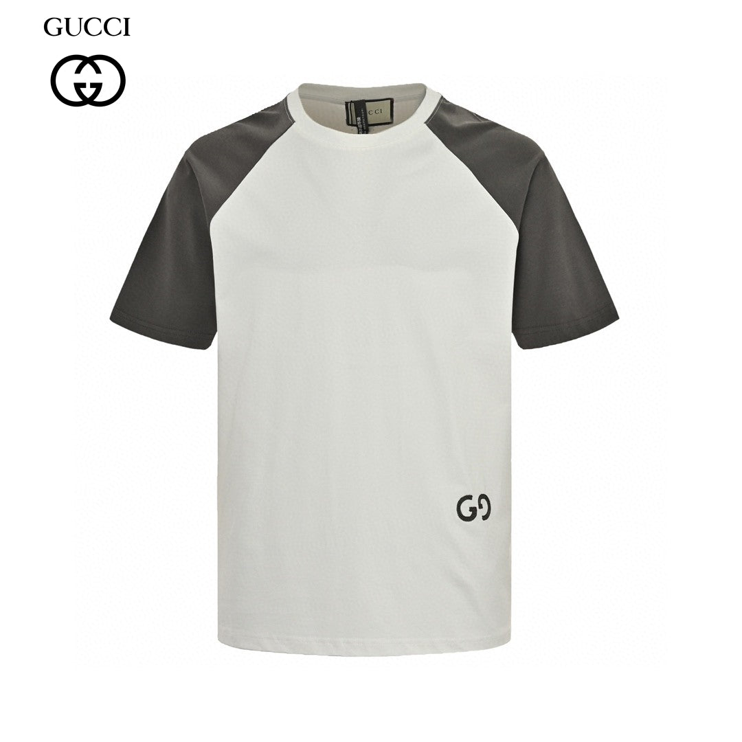 T-shirt bicolore Gucci avec logo GG