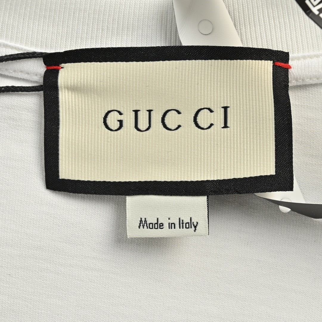 T-shirt bicolore Gucci avec logo GG