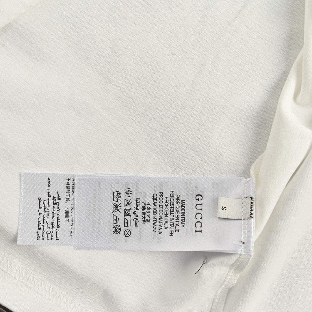 T-shirt bicolore Gucci avec logo GG