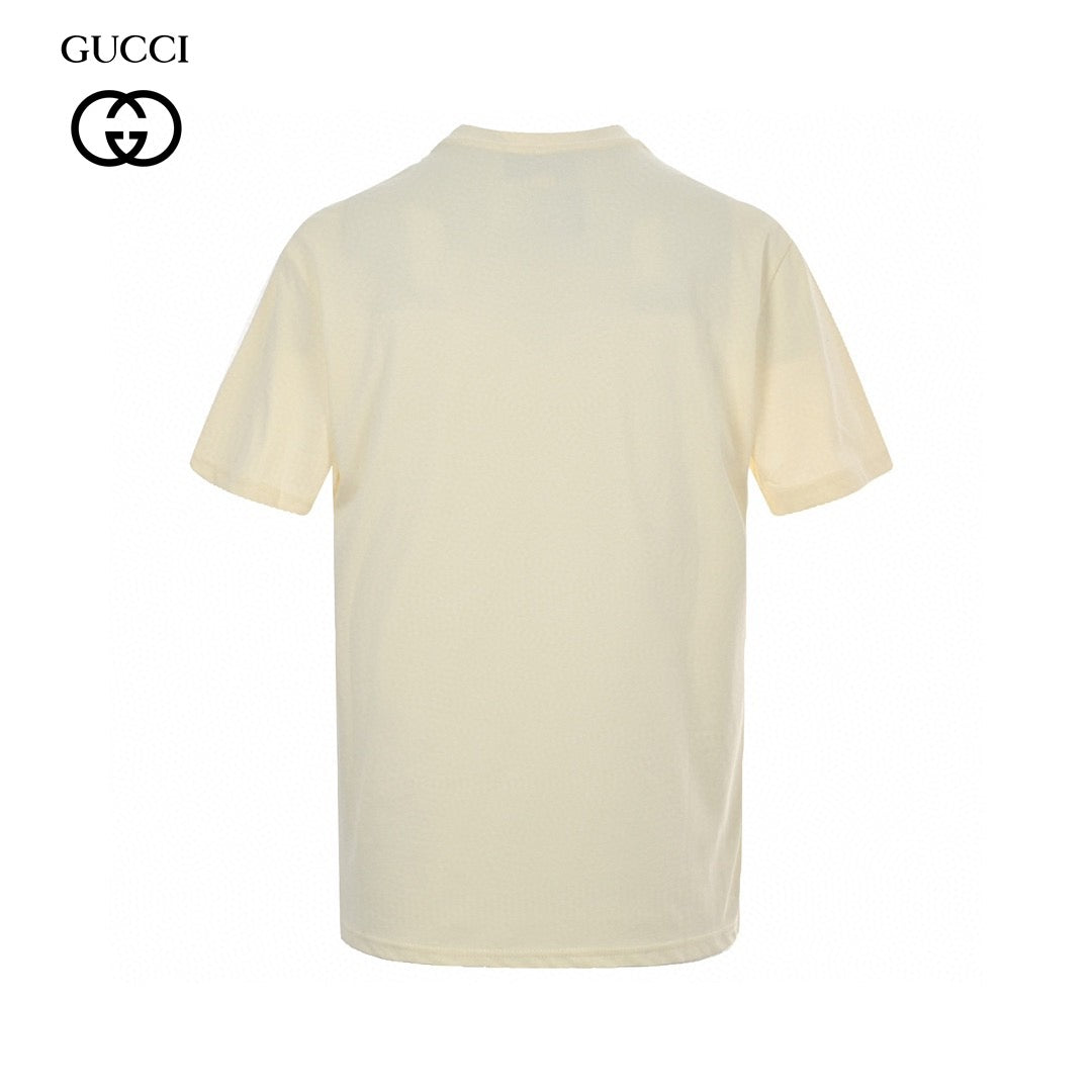 T-shirt blanc Gucci à motif dragon