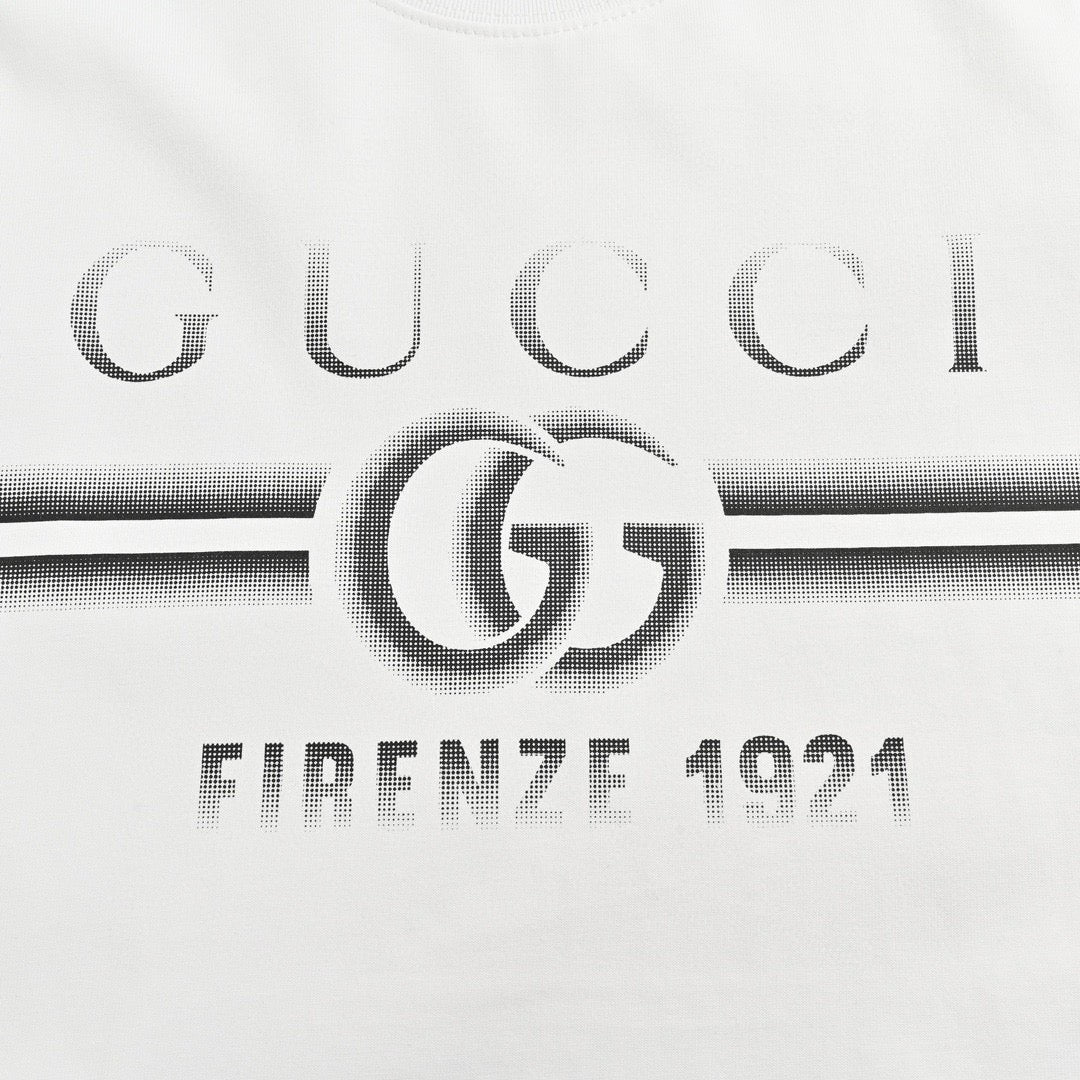T-shirt blanc Gucci avec logo Firenze 1921