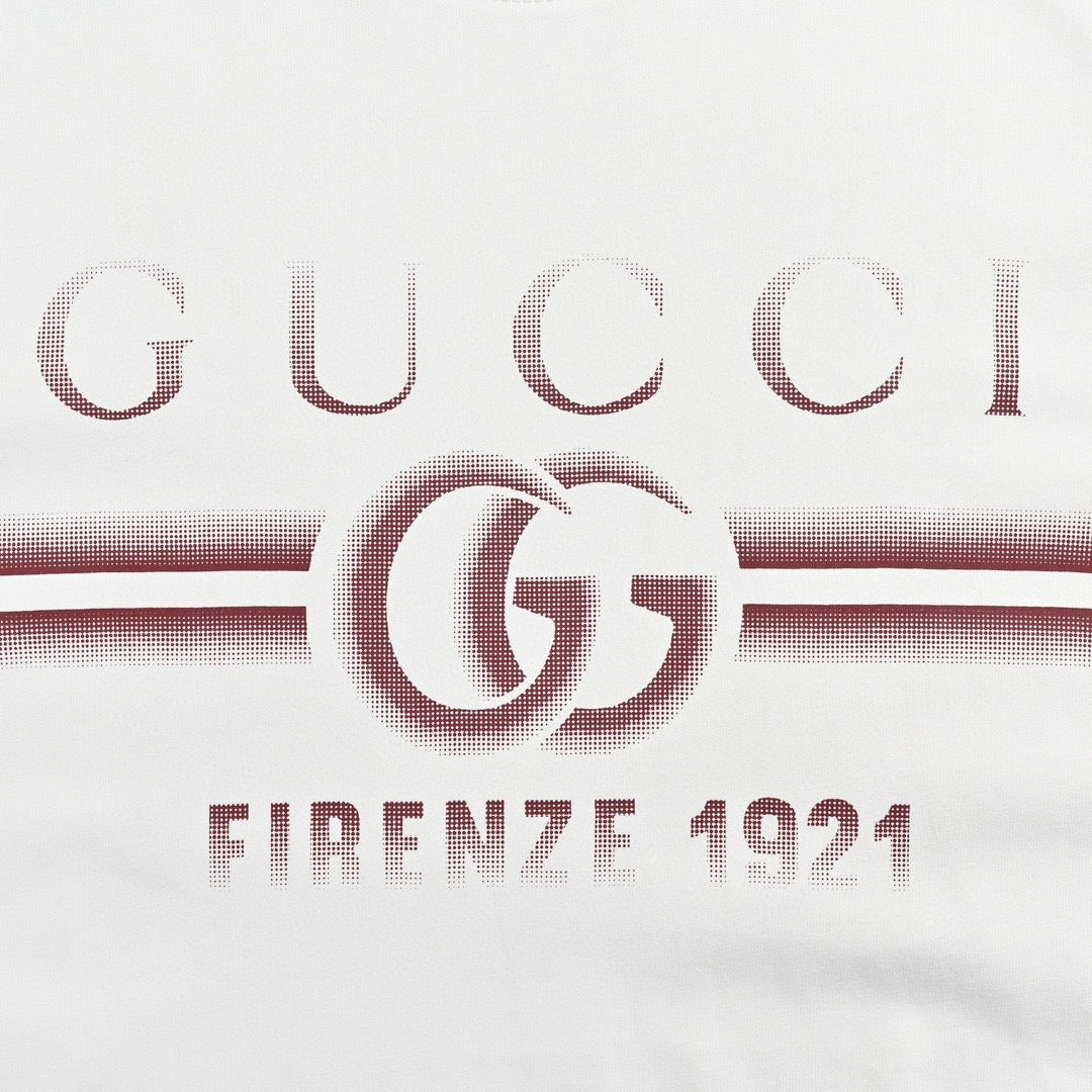 T-shirt blanc Gucci avec logo Firenze 1921