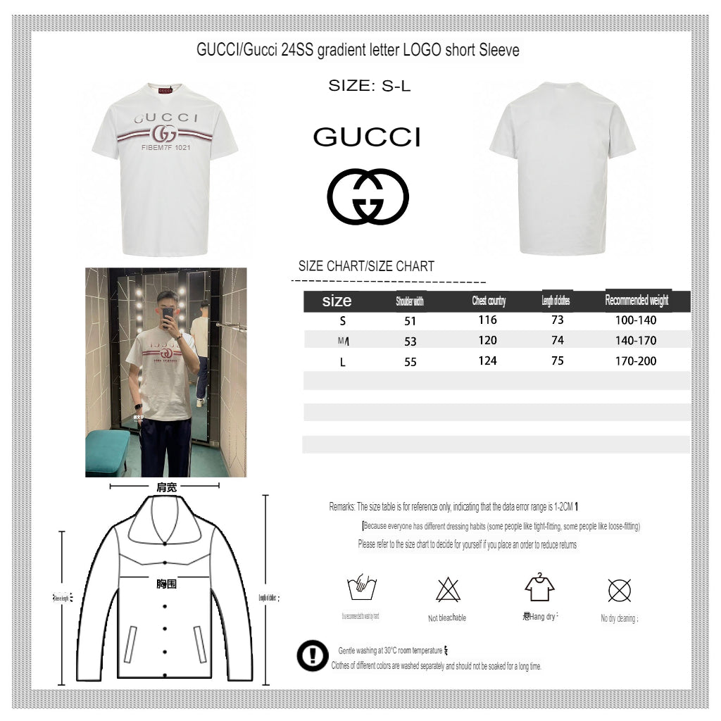 T-shirt blanc Gucci avec logo Firenze 1921